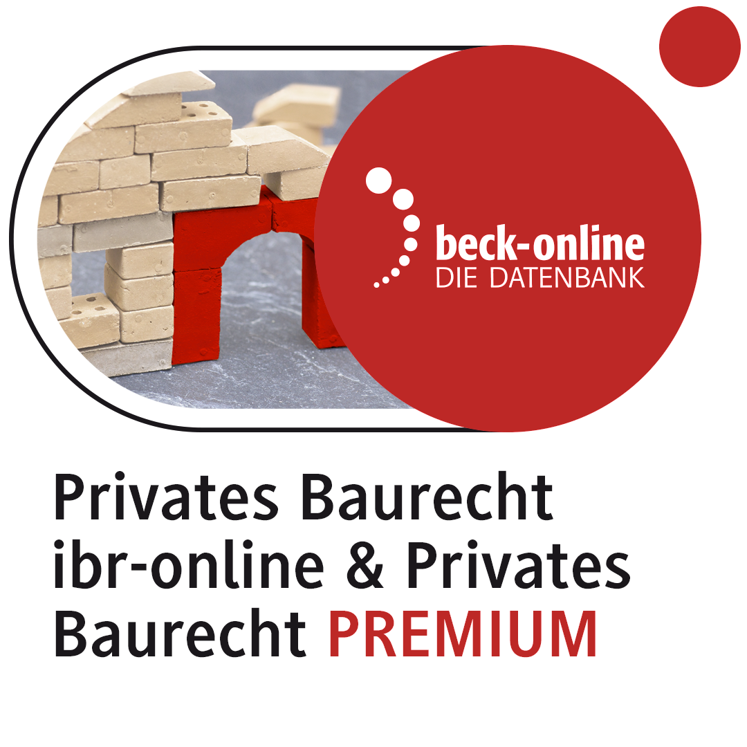 Privates Baurecht Ibr Online Privates Baurecht PLUS Beck Online