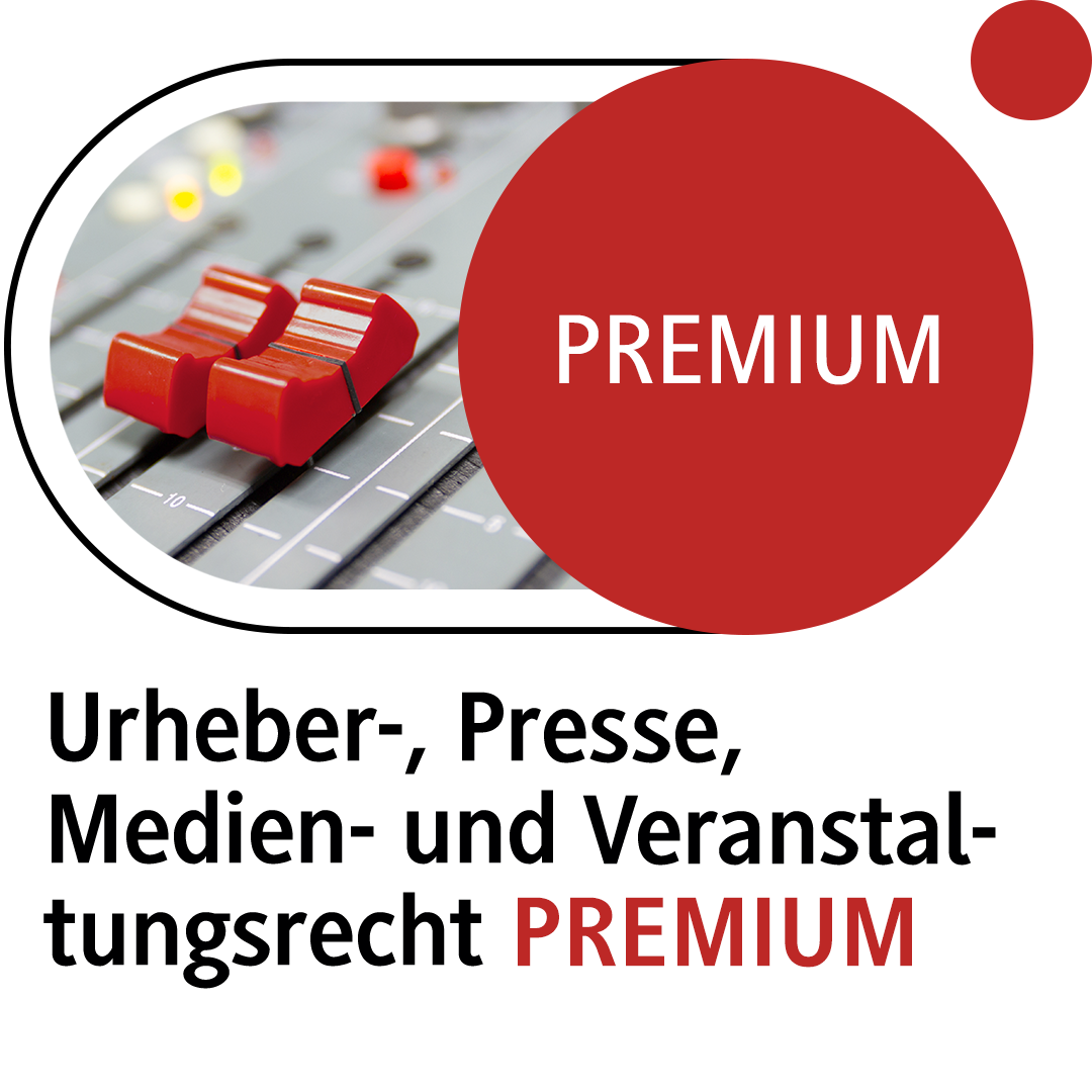 Produktabbildung beck-online. Urheber-, Presse-, Medien- und Veranstaltungsrecht PREMIUM