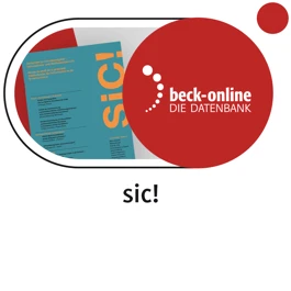 Produktabbildung beck-online. sic! Zeitschrift für Immaterialgüter-, Informations- und Wettbewerbsrecht