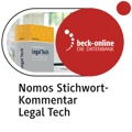 Produktabbildung beck-online. Nomos StichwortKommentar Legal Tech