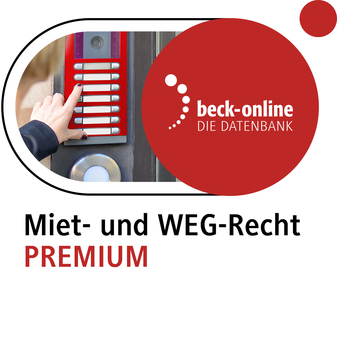 Produktabbildung beck-online. Miet- und WEG-Recht PREMIUM