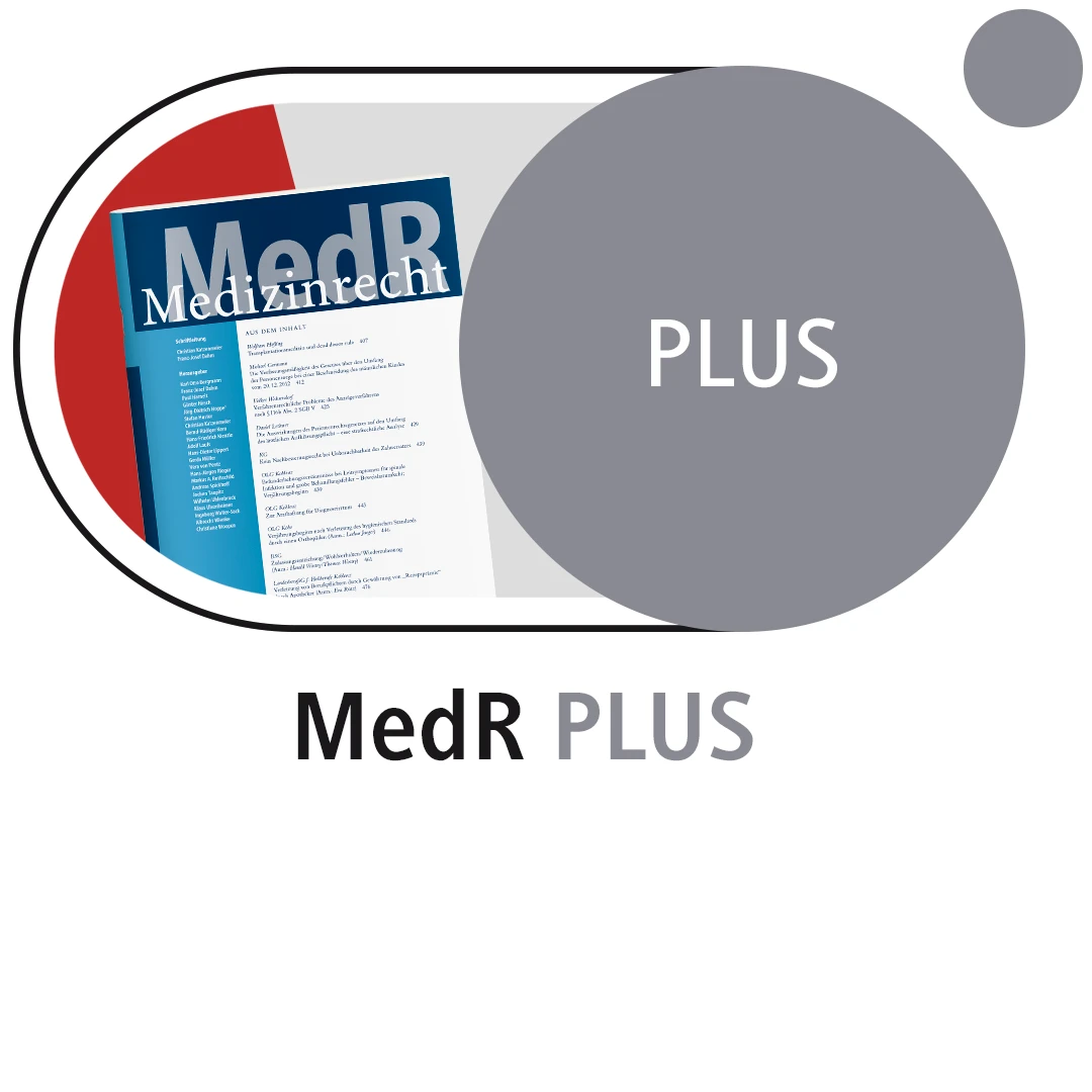 Produktabbildung beck-online. MedR PLUS