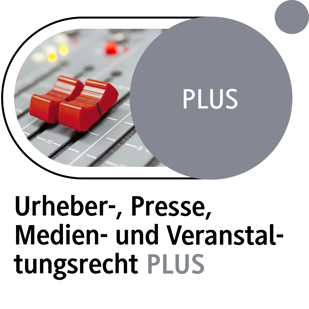 Produktabbildung beck-online. Urheber-, Presse-, Medien- und Veranstaltungsrecht PLUS