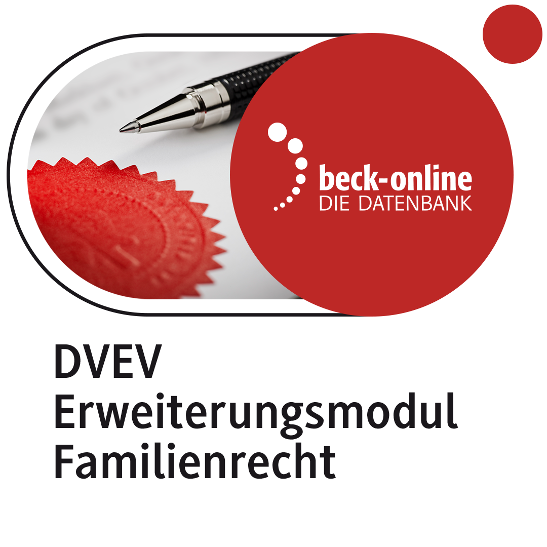 Produktabbildung beck-online. DVEV Erweiterungsmodul Familienrecht