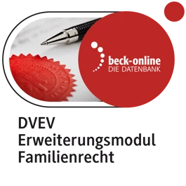 Produktabbildung beck-online. DVEV Erweiterungsmodul Familienrecht