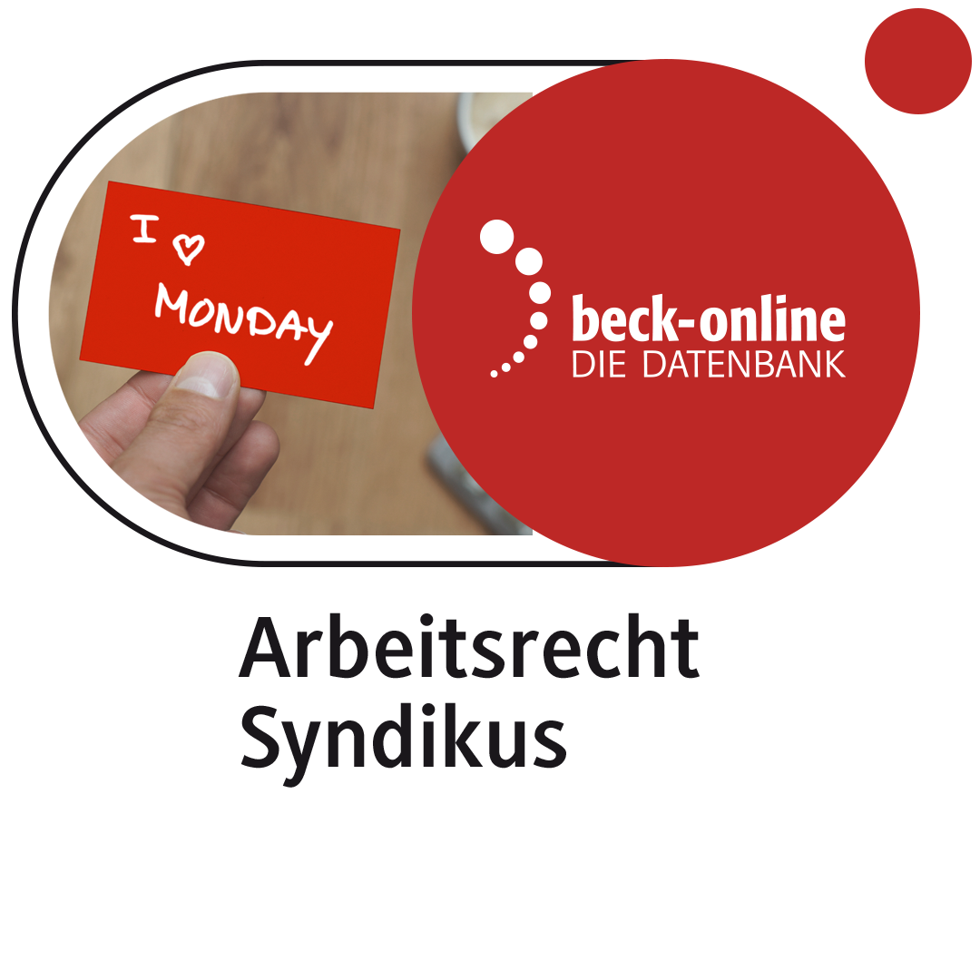 Produktabbildung beck-online. Arbeitsrecht Syndikus