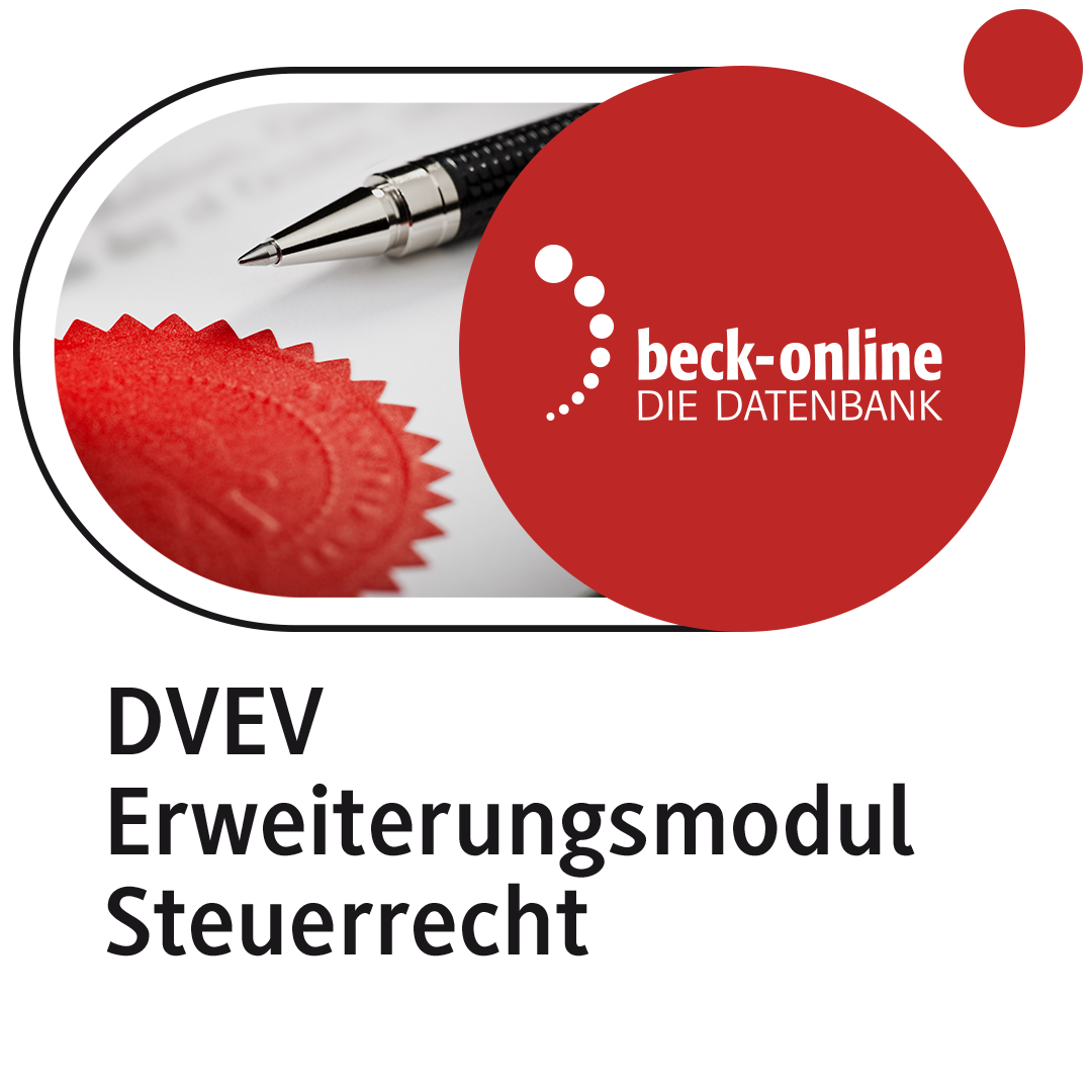 Produktabbildung beck-online. DVEV Erweiterungsmodul Steuerrecht