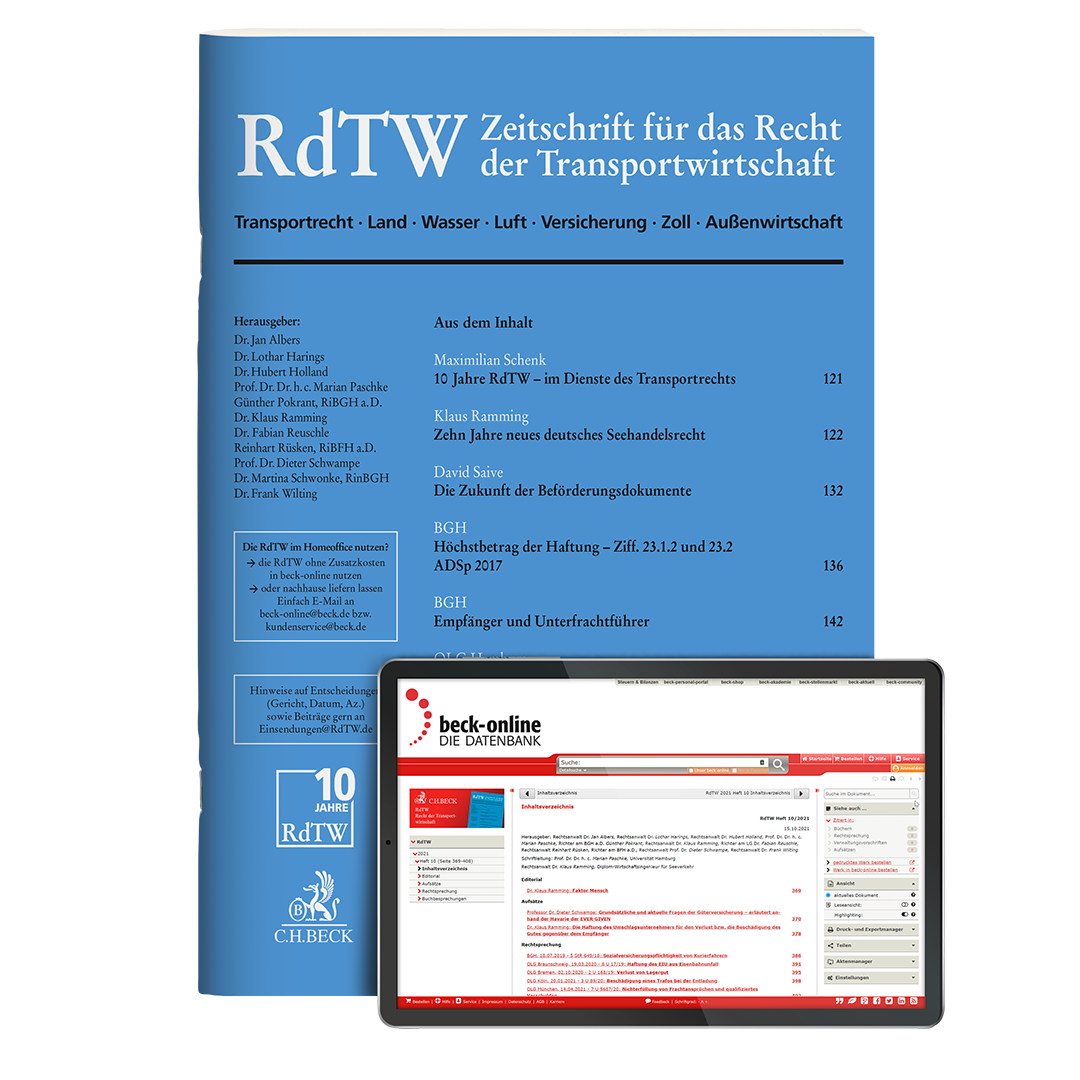 Produktabbildung beck-online. RdTWDirekt