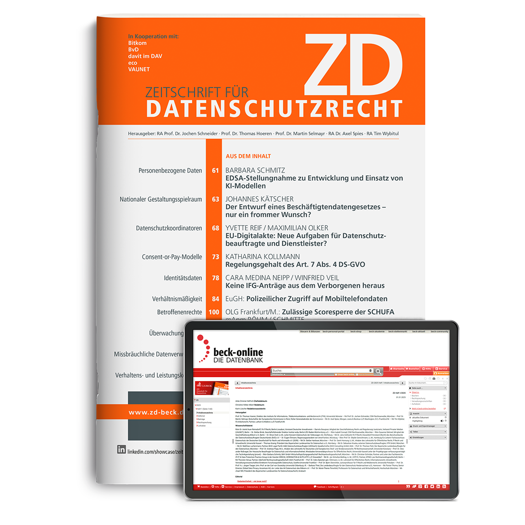 Produktabbildung beck-online. ZDDirekt