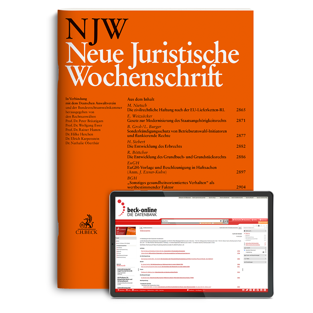 Produktabbildung beck-online. NJWDirekt