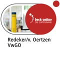 Produktabbildung beck-online. Redeker/von Oertzen VwGO