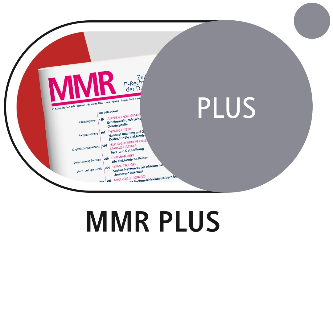 Produktabbildung beck-online. MMR PLUS