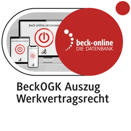 Produktabbildung beck-online. beck-online.GROSSKOMMENTAR Auszug Werkvertragsrecht