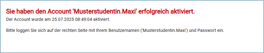 Zugangsverfahren 2Fa Account Erfolgreich Aktiviert