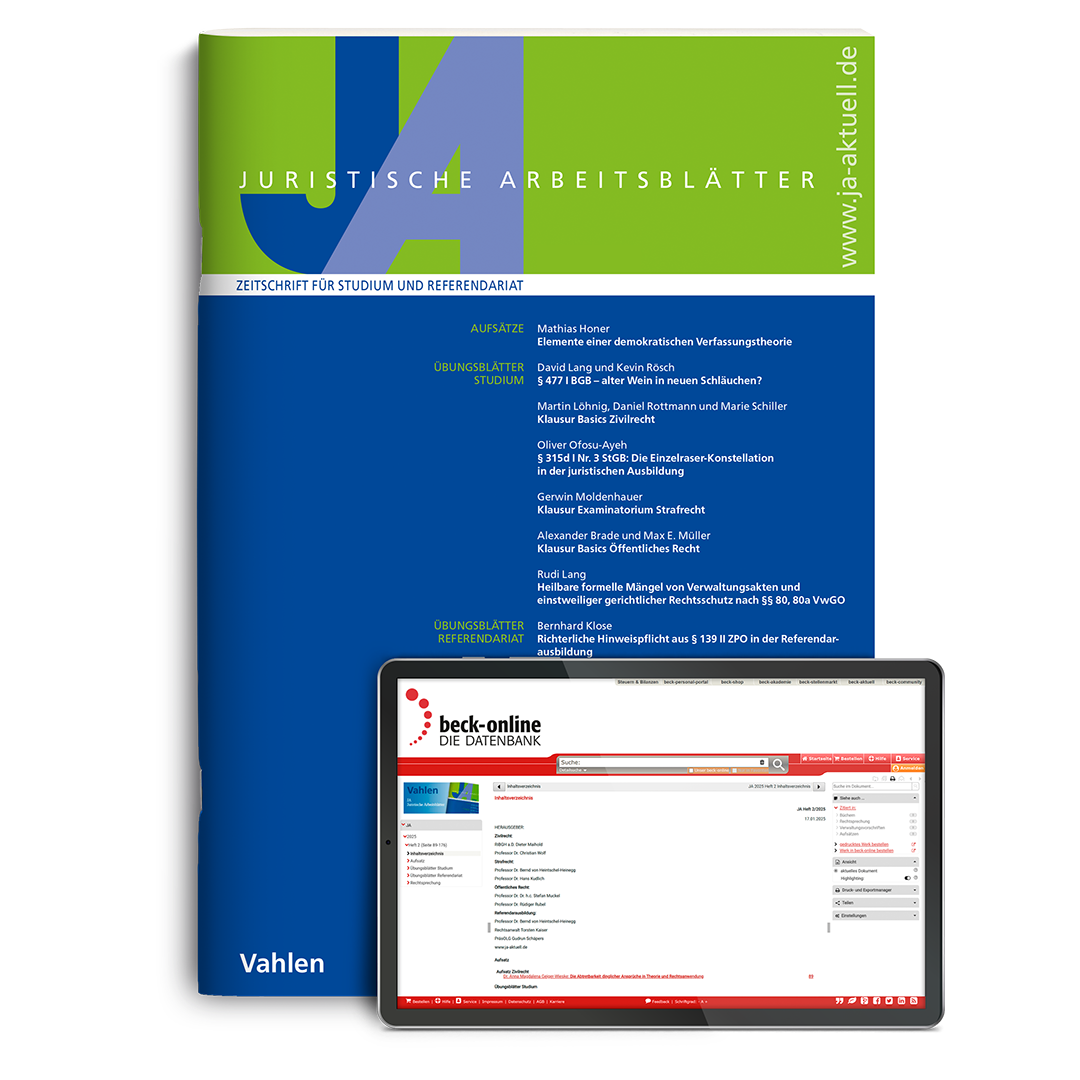 Produktabbildung beck-online. JADirekt