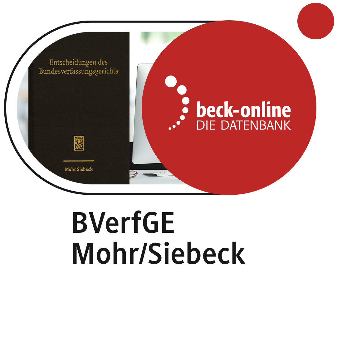 Produktabbildung beck-online. BVerfGE Mohr Siebeck