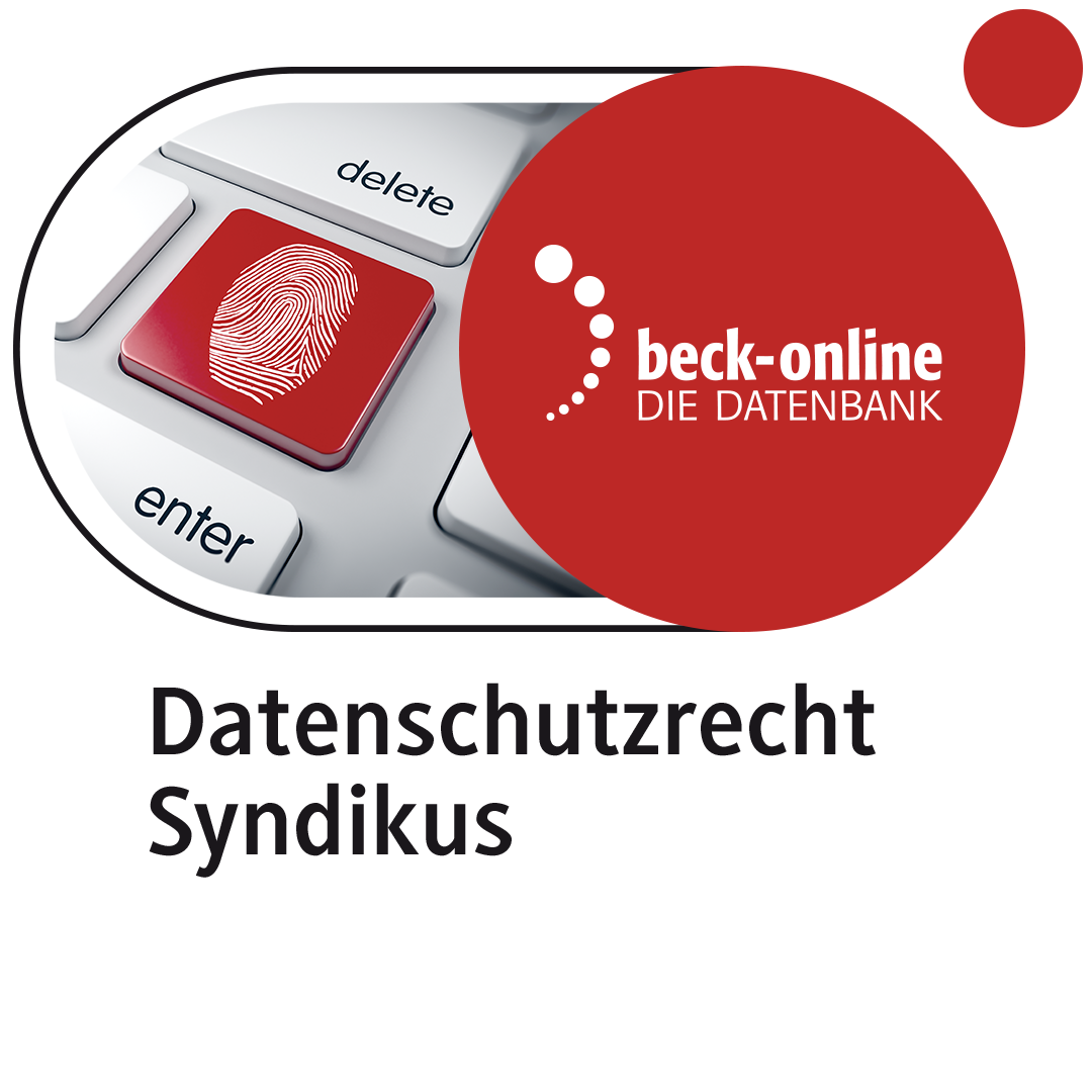 Produktabbildung beck-online. Datenschutzrecht Syndikus