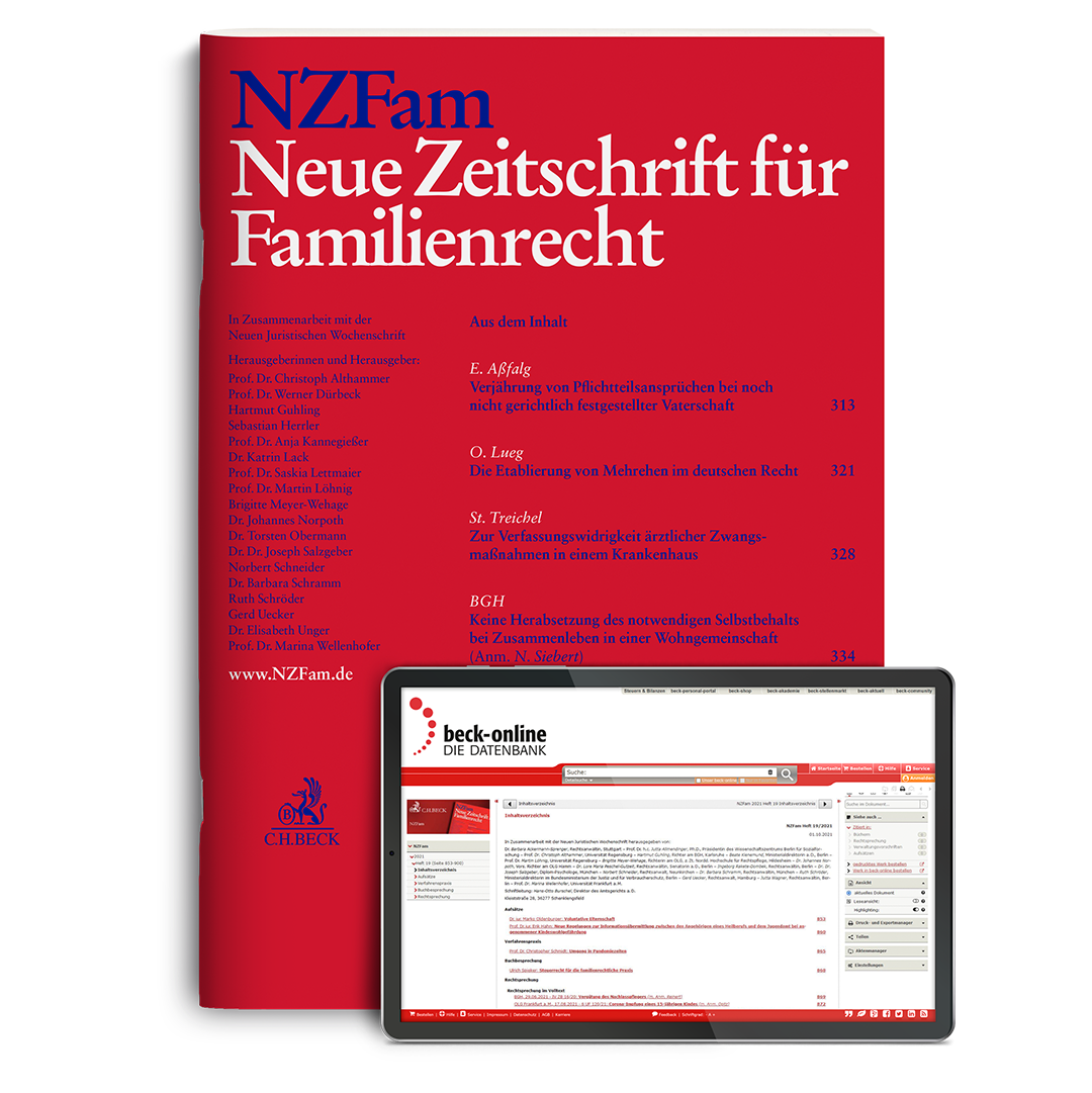 Produktabbildung beck-online. NZFam Online