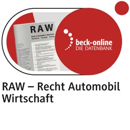 Produktabbildung beck-online. RAW, Recht Automobil Wirtschaft