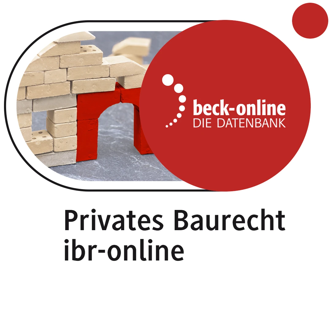 Produktabbildung beck-online. Privates Baurecht ibr-online